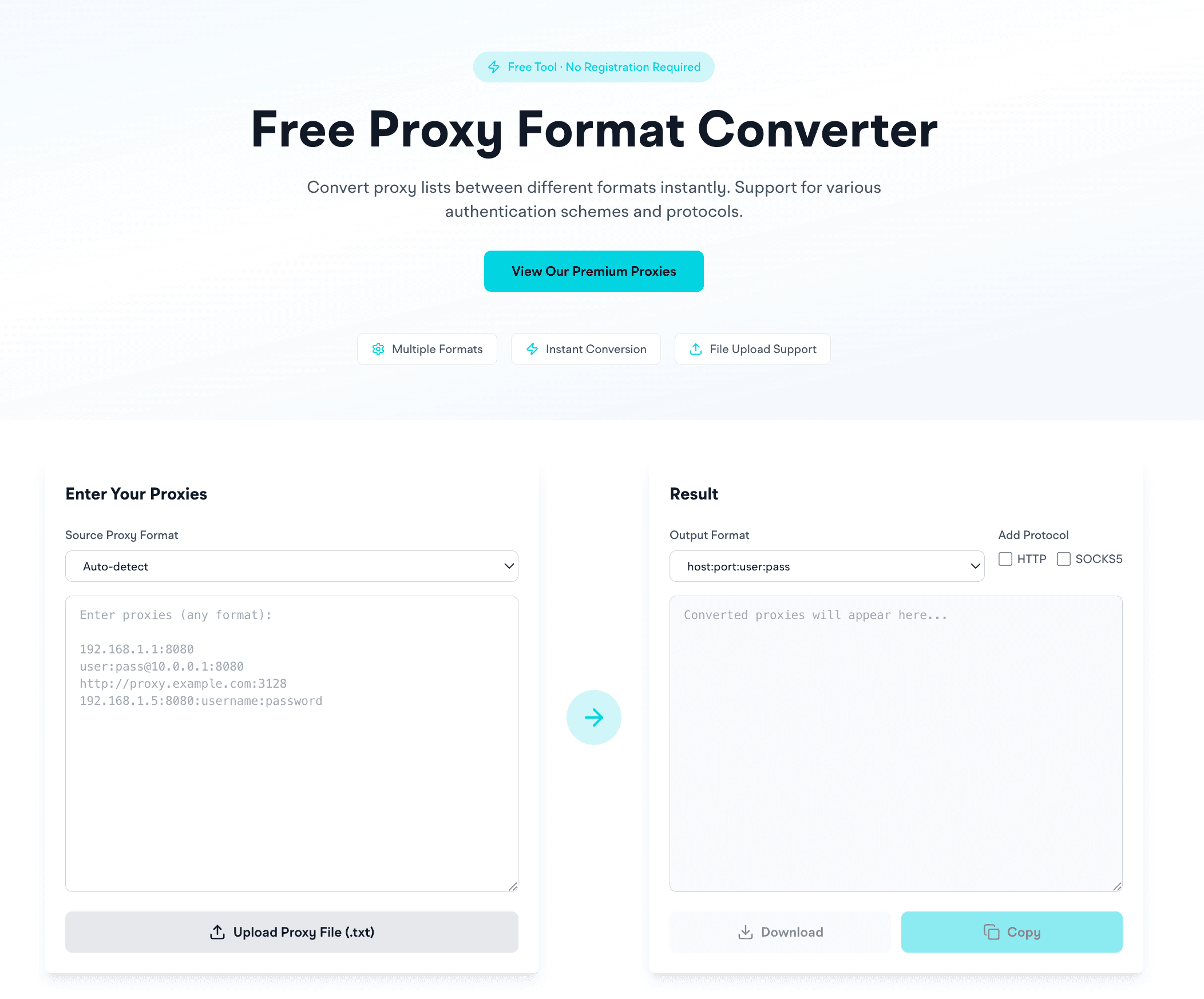 Proxy Formatter Tool